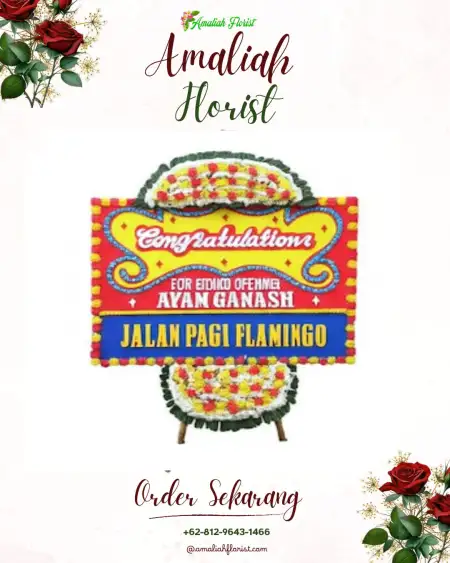 Sewa Papan Bunga Takeran